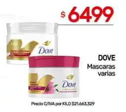 Nini Mayorista Dove mascaras varias oferta