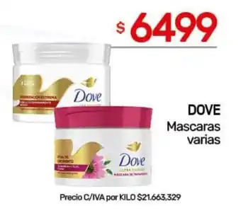 Nini Mayorista Dove mascaras varias oferta