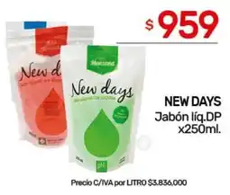 Nini Mayorista New days jabón líq.dp oferta