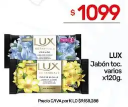 Nini Mayorista Lux jabón toc. varios oferta