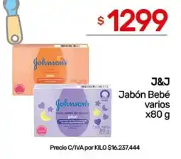 Nini Mayorista J&J jabón bebé varios oferta