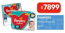 Nini Mayorista Pampers pañales supersec varios oferta