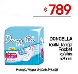 Nini Mayorista Doncella toalla tanga pocket c/alas oferta