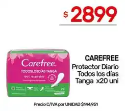 Nini Mayorista Carefree protector diario todos los días tanga oferta