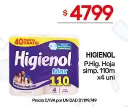 Nini Mayorista Higienol p.hig. hoja simp. oferta