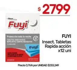 Nini Mayorista Fuyi insect. tabletas rapida acción oferta