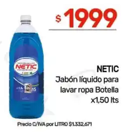 Nini Mayorista Netic jabón líquido para lavar ropa oferta