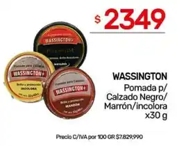 Nini Mayorista Wassington pomada p/ calzado negro/ marrón/incolora oferta