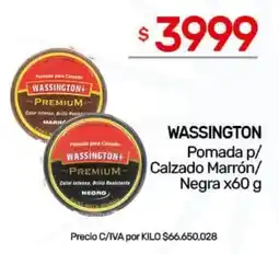Nini Mayorista Wassington pomada p/calzado marrón/negra oferta