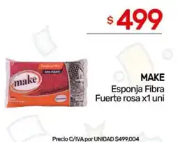 Nini Mayorista Make esponja fibra fuerte rosa oferta