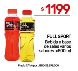 Nini Mayorista Full sport bebida a base de sales varios sabores oferta