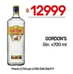 Nini Mayorista Gordon's gin oferta