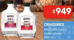 Nini Mayorista Criadores breeders petaca vodka sabores oferta
