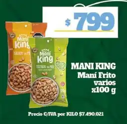 Nini Mayorista Mani King maní frito varios oferta