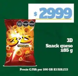 Nini Mayorista 3d snack queso oferta