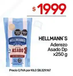 Nini Mayorista Hellmann's aderezo asado oferta
