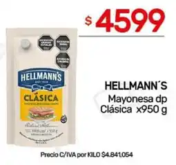 Nini Mayorista Hellmann's mayonesa dp clásica oferta