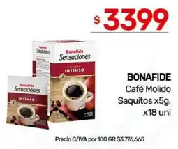 Nini Mayorista Bonafide café molido saquitos oferta