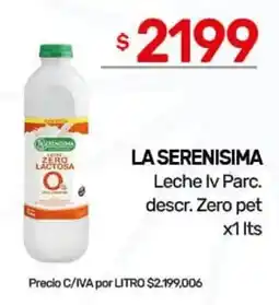 Nini Mayorista La serenisima leche iv parc. descr. zero lactosa oferta