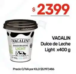Nini Mayorista VACALIN Dulce de Leche Light oferta