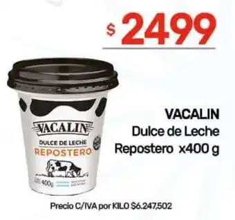 Nini Mayorista Vacalin dulce de leche repostero oferta