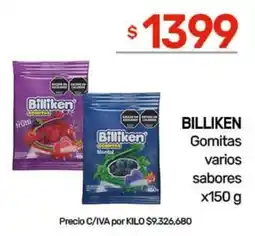 Nini Mayorista Billiken gomitas varios sabores oferta