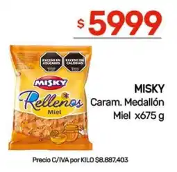 Nini Mayorista Misky rellenos miel oferta