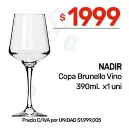 Nini Mayorista Nadir copa brunello vino oferta