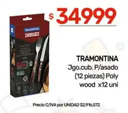 Nini Mayorista Tramontina jgo.cub. p/asado oferta