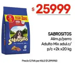 Nini Mayorista Sabrositos alimento para perro adulto mix oferta