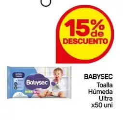 Nini Mayorista Babysec toalla húmeda ultra oferta