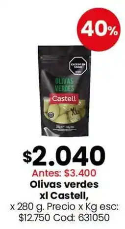 Coto Castell olivas verdes oferta