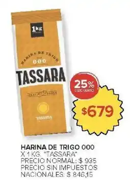 Carrefour Market Tassara harina de trigo 000 oferta