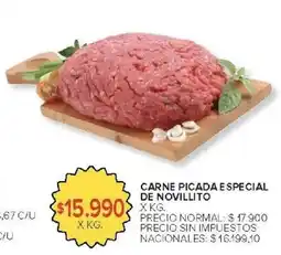 Carrefour Market Carne picada especial de novillito oferta