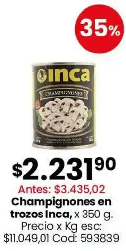 Coto Inca champignones en trozos oferta