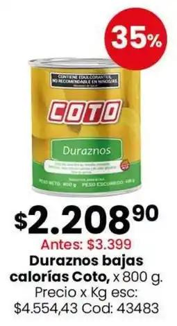 Coto Coto duraznos oferta