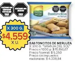 Carrefour Market Granja del Sol bastoncitos de merluza oferta