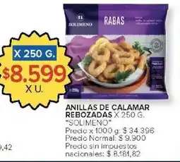 Carrefour Market Solimeno anillas de calamar rebozadas oferta