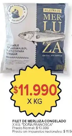 Carrefour Market Doña Francisca filetes de merluza oferta