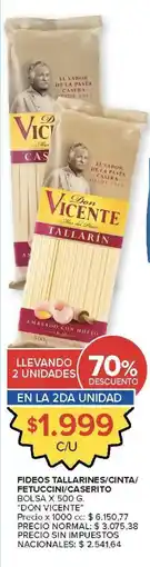 Carrefour Market Don Vicente tallarín/caserito oferta