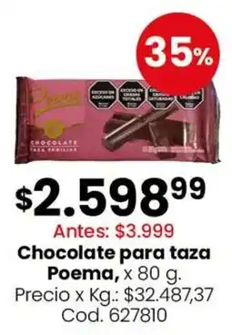 Coto Poema chocolate para taza oferta