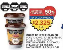 Carrefour Market La serenisima dulce de leche clasico oferta