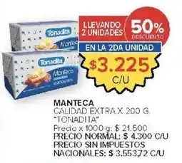 Carrefour Market Tonadita manteca oferta