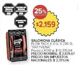 Carrefour Market Paty salchicha clásica oferta