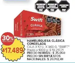 Carrefour Market Swift hamburguesa clásica congelada oferta