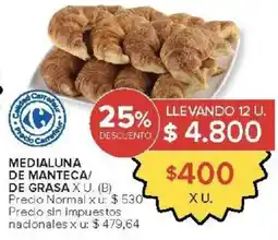 Carrefour Market Carnaval Croissant medialuna de mantequilla oferta