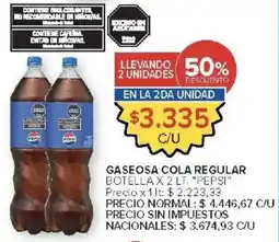 Carrefour Market Pepsi gaseosa cola regular oferta