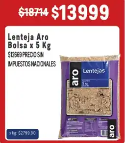 Makro Aro lentejas oferta