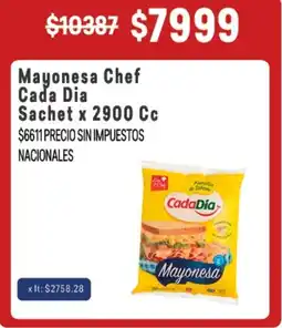 Makro Cada Dia mayonesa chef oferta