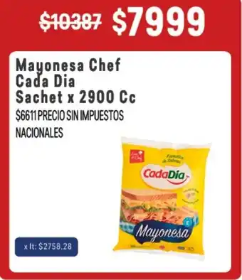 Cada Dia mayonesa chef
